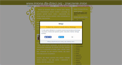 Desktop Screenshot of imiona.dla-dzieci.org