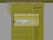 Tablet Screenshot of imiona.dla-dzieci.org